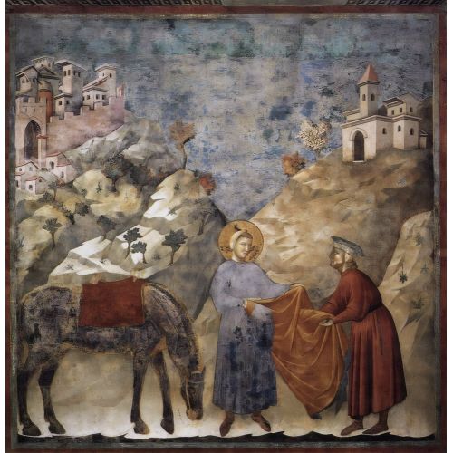 Giotto di Bondone, Aziz Francis'in Pelerinine Fakir Bir Adama Vermesi Giotto di Bondone, Aziz Francis'in Pelerinine Fakir Bir Adama Vermesi Gotik Sanat Akımları