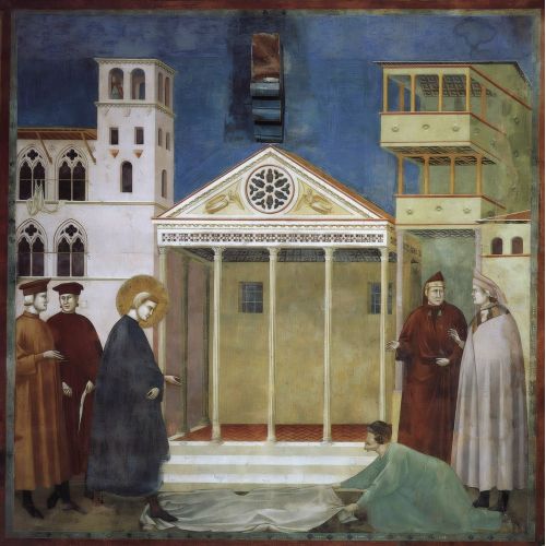 Giotto di Bondone, Sıradan Bir Adamın Aziz Francis'i Onurlandırması Giotto di Bondone, Sıradan Bir Adamın Aziz Francis'i Onurlandırması Gotik Sanat Akımları