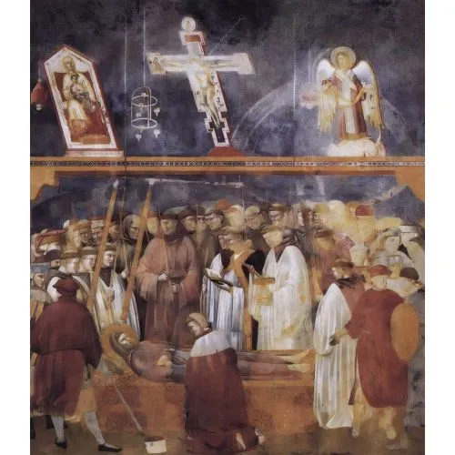 Giotto di Bondone, Aziz Jerome'un Aziz Francis'in Bedenindeki Stigmata Yaralarını Kontrol Etmesi Giotto di Bondone, Aziz Jerome'un Aziz Francis'in Bedenindeki Stigmata Yaralarını Kontrol Etmesi