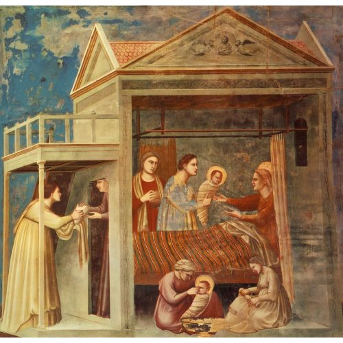 Giotto di Bondone, Meryem'in Doğumu Giotto di Bondone, Meryem'in Doğumu Gotik Sanat Akımları
