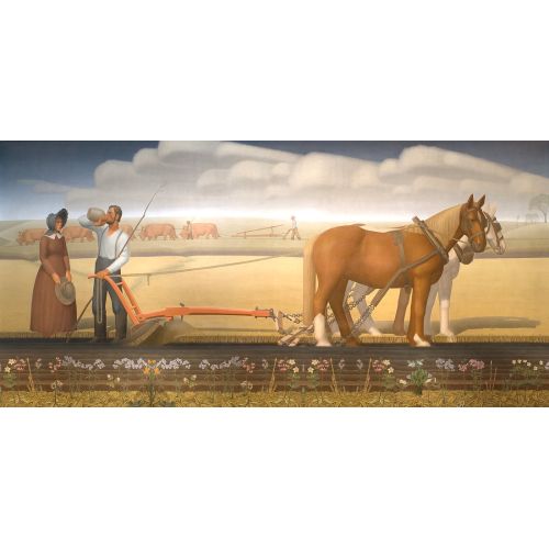 Grant Wood Duvar Resimleri Iowa Devleti