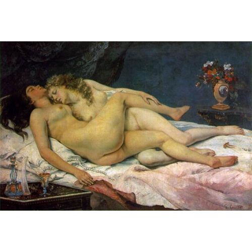 Gustave Courbet, Uyuyanlar Yağlıboya Tablo Gustave Courbet, Uyuyanlar Yağlıboya Tablo