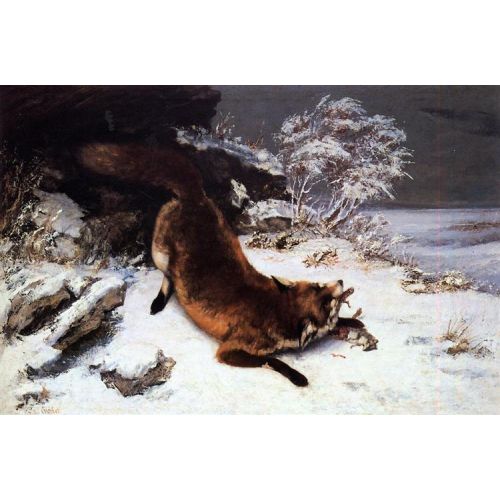 Gustave Courbet, The Fox In The Snow Gustave Courbet, The Fox In The Snow