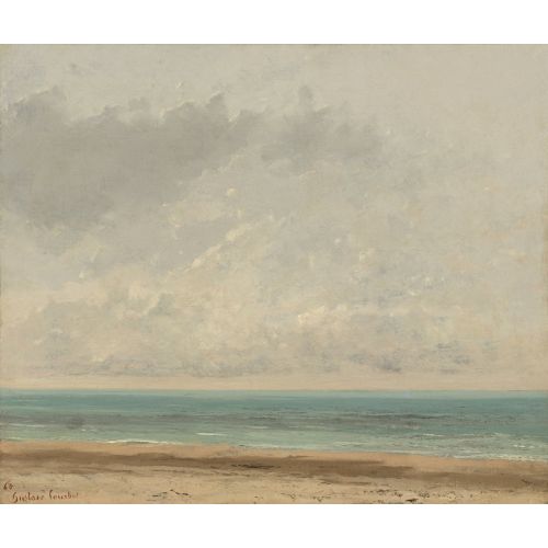 Gustave Courbet, Calm Sea Realism Gustave Courbet Calm Sea Realism Art Movements Canvas, Drawing Paper Prints, Reproduction Oil Painting and High Resolution Image