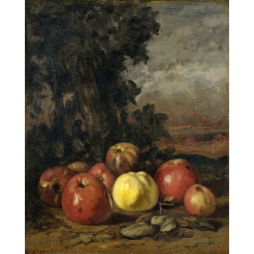Gustave Courbet, Apples Realism Gustave Courbet Apples Realism Art Movements Canvas, Drawing Paper Prints, Reproduction Oil Painting and High Resolution Image