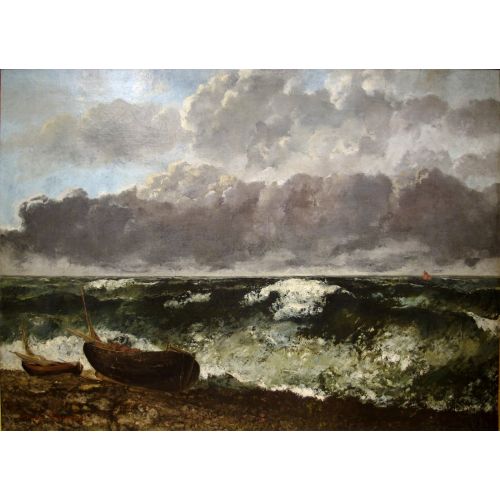 Gustave Courbet, Boats Realism Gustave Courbet Boats Realism Art Movements Canvas, Drawing Paper Prints, Reproduction Oil Painting and High Resolution Image