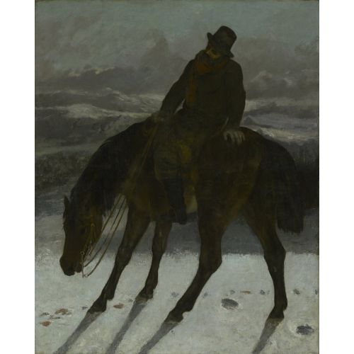 Gustave Courbet, At Sırtında Avcı