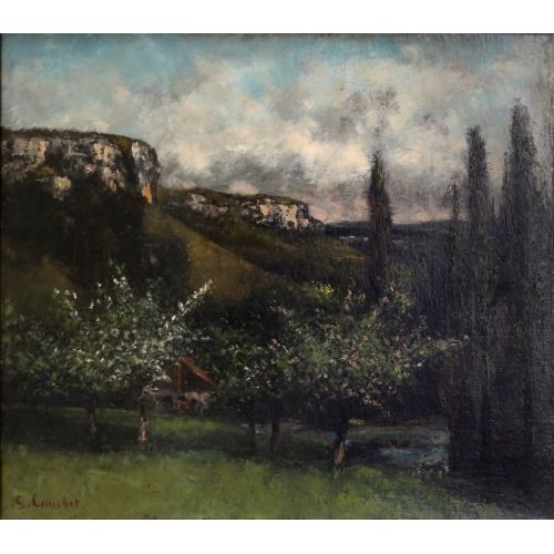 Gustave Courbet, Babaların Evindeki Elma Bahçesi