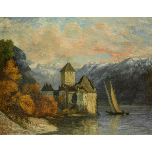 Gustave Courbet Chillon Castle Belfort Güzel Sanatlar Müzesi Realizm Gustave Courbet Chillon Castle Belfort Güzel Sanatlar Müzesi Realizm Sanat Akımları Kanvas Efektli Tablo, Resim Kağıdı