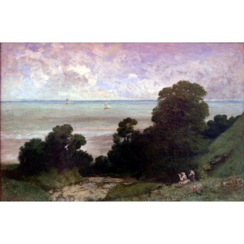 Gustave Courbet, Marina Veduta Di Honfleur Gustave Courbet, Marina Veduta Di Honfleur