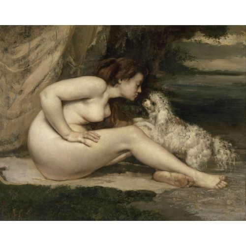 Gustave Courbet, Bir Köpek İle Çıplak Kadın Gustave Courbet, Bir Köpek İle Çıplak Kadın