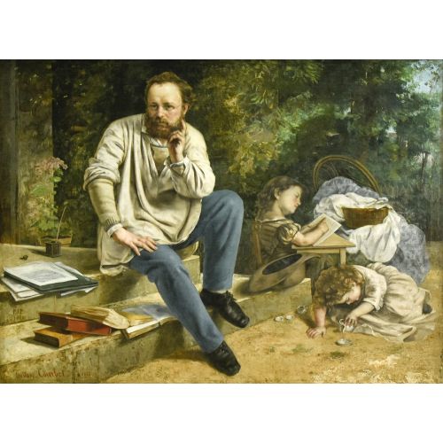 Gustave Courbet, Pierre Joseph Proudhon And His Children Gustave Courbet, Pierre Joseph Proudhon And His Children