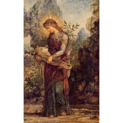 Gustave Moreau, Orpheus'un Başını Taşıyan Trakyalı Kız 1864 Gustave Moreau, Orpheus'un Başını Taşıyan Trakyalı Kız 1864