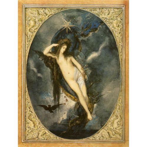 Gustave Moreau, Nyx, Gece Tanrıçası Gustave Moreau, Nyx, Gece Tanrıçası