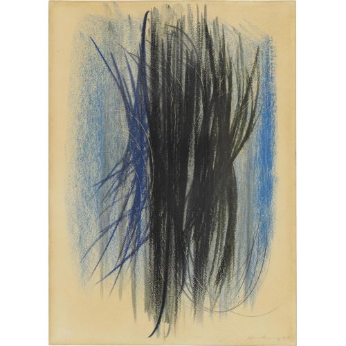 Hans Hartung, Mavi Üzerine Siyah Çizgiler Hans Hartung, Mavi Üzerine Siyah Çizgiler Lekecilik Sanat Akımları