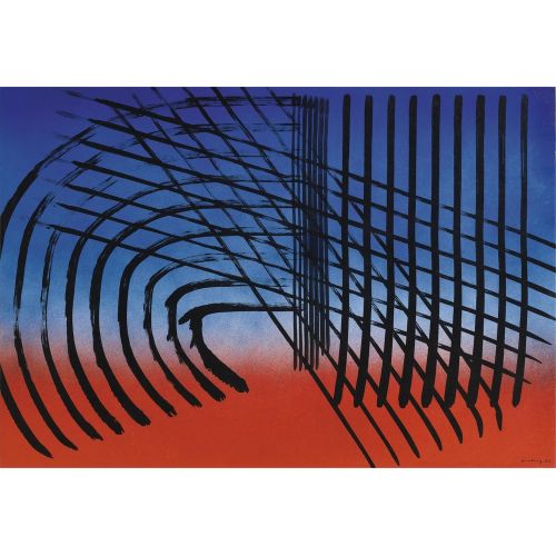 Hans Hartung, P1973-C52 Hans Hartung, P1973-C52 Lekecilik Sanat Akımları