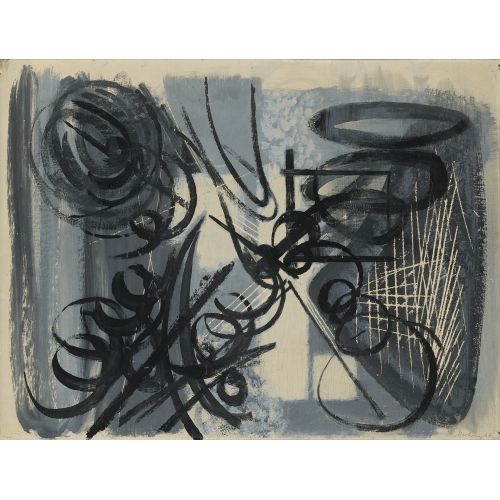 Hans Hartung, T47 - 34 Hans Hartung, T47 - 34 Lekecilik Sanat Akımları
