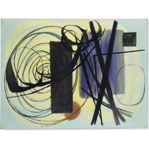 Hans Hartung, T1947-47 Hans Hartung, T1947-47 Lekecilik Sanat Akımları