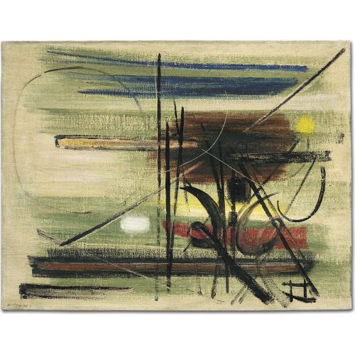Hans Hartung, T1948-22 Hans Hartung, T1948-22 Lekecilik Sanat Akımları