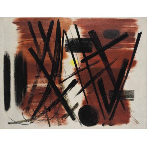 Hans Hartung, T1949-4 Hans Hartung, T1949-4 Lekecilik Sanat Akımları