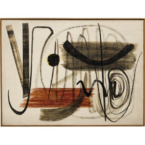 Hans Hartung, T1949-23 Hans Hartung, T1949-23 Lekecilik Sanat Akımları