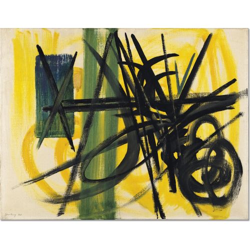 Hans Hartung, T1950-14 Hans Hartung, T1950-14 Lekecilik Sanat Akımları