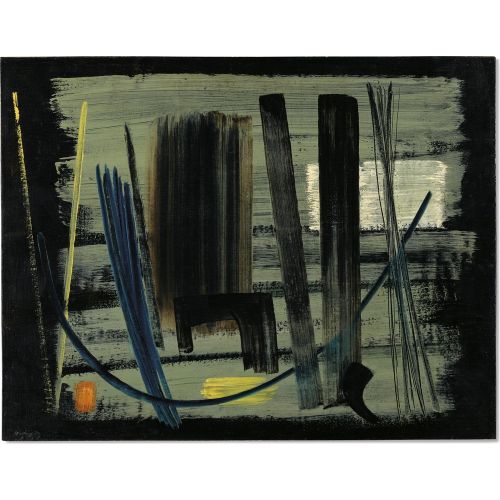 Hans Hartung, T1950-27 Hans Hartung, T1950-27 Lekecilik Sanat Akımları