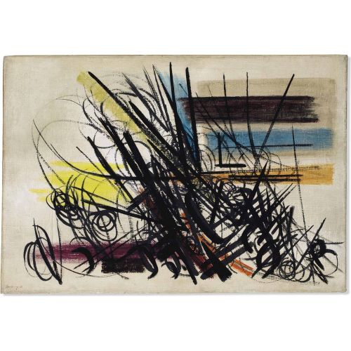 Hans Hartung, T1950-43 Hans Hartung, T1950-43 Lekecilik Sanat Akımları