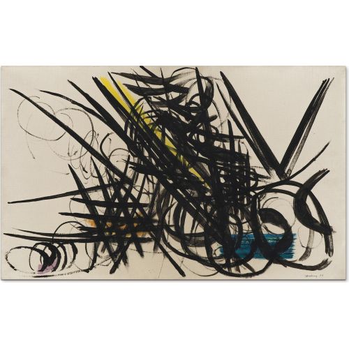 Hans Hartung, T1951-21 Hans Hartung, T1951-21 Lekecilik Sanat Akımları