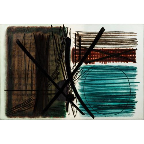 Hans Hartung, T1952-1 Hans Hartung, T1952-1 Lekecilik Sanat Akımları