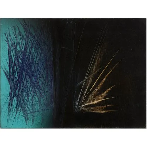 Hans Hartung, T1963-U36 Hans Hartung, T1963-U36 Tachisme Art Movements