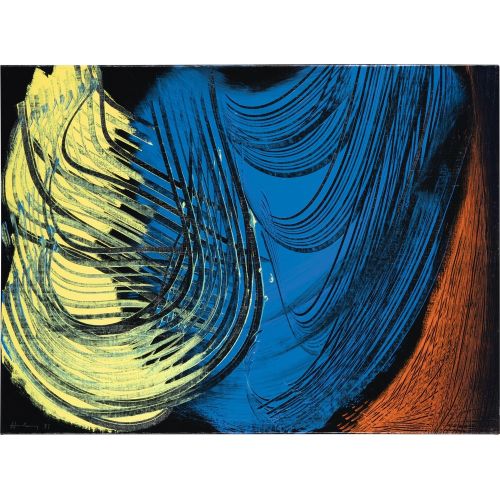 Hans Hartung, T-1971-E43 Hans Hartung, T-1971-E43 Lekecilik Sanat Akımları