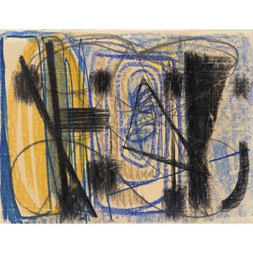 Hans Hartung, P1947-10 Hans Hartung, P1947-10 Lekecilik Sanat Akımları