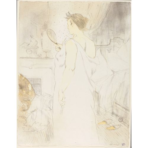 Henri De Toulouse Lautrec Looking In A Mirror From The Series Elles Henri De Toulouse Lautrec Looking In A Mirror From The Series Elles