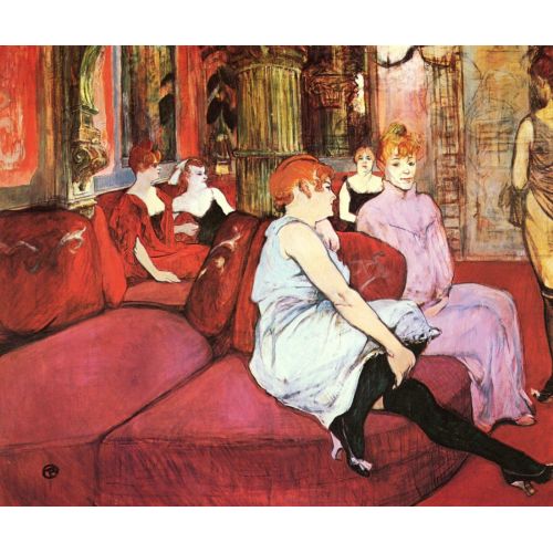 Henri De Toulouse Lautrec The Salon Of The Rue Des Moulins Post Impressionism Henri De Toulouse Lautrec The Salon Of The Rue Des Moulins Post Impressionism Art Movements Canvas, Drawing Paper Prints