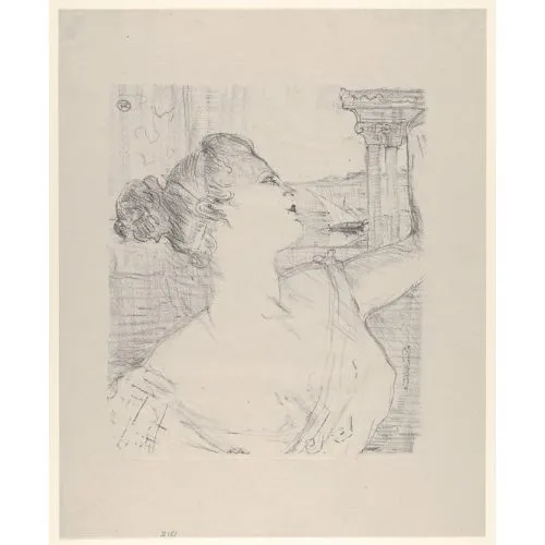 Henri De Toulouse Lautrec Sybil Sanderson Post Impressionism Henri De Toulouse Lautrec Sybil Sanderson Post Impressionism Art Movements Canvas, Drawing Paper Prints, Reproduction Oil