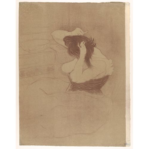Henri De Toulouse Lautrec Saçlarını Tarakla Henri De Toulouse Lautrec Saçlarını Tarakla