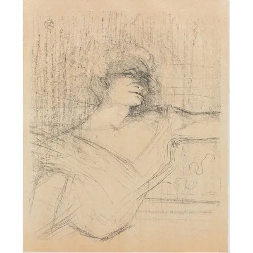 Henri De Toulouse Lautrec Dans La Glu From The Portfolio Yvette Guilbert Post Impressionism Henri De Toulouse Lautrec Dans La Glu From The Portfolio Yvette Guilbert Post Impressionism Art Movements Canvas, Drawing Paper