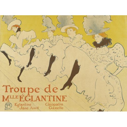 Henri De Toulouse Lautrec La Troupe De Mlle Eglantine Poster Henri De Toulouse Lautrec La Troupe De Mlle Eglantine Poster