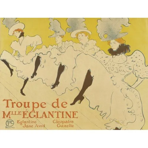 Henri De Toulouse Lautrec Mlle Eglantin Posterin Askerleri Post Empresyonizm Henri De Toulouse Lautrec Mlle Eglantin Posterin Askerleri Post Empresyonizm Sanat Akımları Kanvas Efektli Tablo, Resim