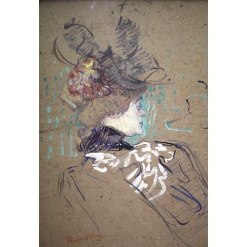Henri De Toulouse Lautrec Donna Di Profilo Madame Lucy Henri De Toulouse Lautrec Donna Di Profilo Madame Lucy