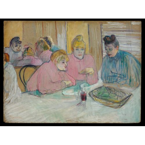 Henri De Toulouse Lautrec The Ladies In The Dining Room Post Impressionism Art Movements Canvas, Drawing Paper Prints