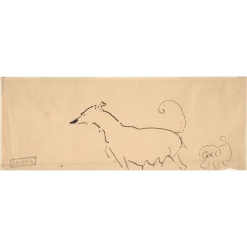Henri De Toulouse Lautrec Two Dogs Henri De Toulouse Lautrec Two Dogs