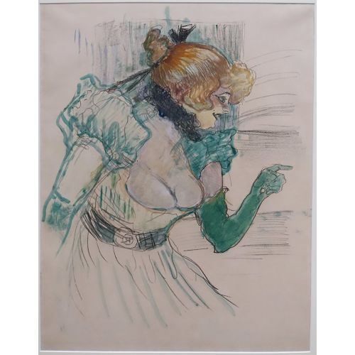 Henri De Toulouse Lautrec Artist With Green Gloves Singer Dolly At The Cafe Star