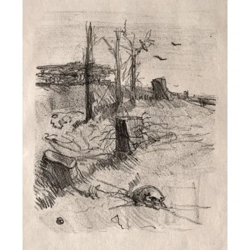 Henri De Toulouse Lautrec Un Cimetiere En Galicie Post Impressionism Henri De Toulouse Lautrec Un Cimetiere En Galicie Post Impressionism Art Movements Canvas, Drawing Paper Prints, Reproduction Oil
