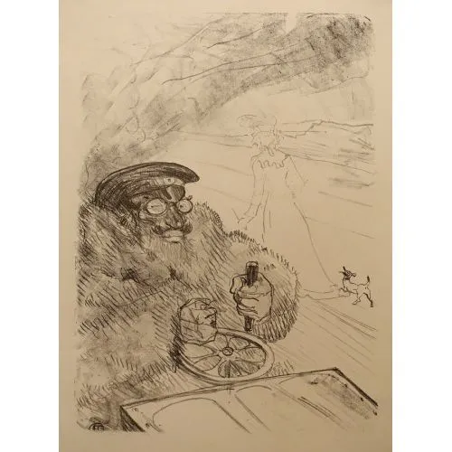 Henri De Toulouse Lautrec The Motorist Post Impressionism Henri De Toulouse Lautrec The Motorist Post Impressionism Art Movements Canvas, Drawing Paper Prints, Reproduction Oil Painting