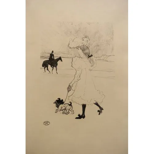 Henri De Toulouse Lautrec Bois De Boulogne Bölgesinde Post Empresyonizm Henri De Toulouse Lautrec Bois De Boulogne Bölgesinde Post Empresyonizm Sanat Akımları Kanvas Efektli Tablo, Resim Kağıdı