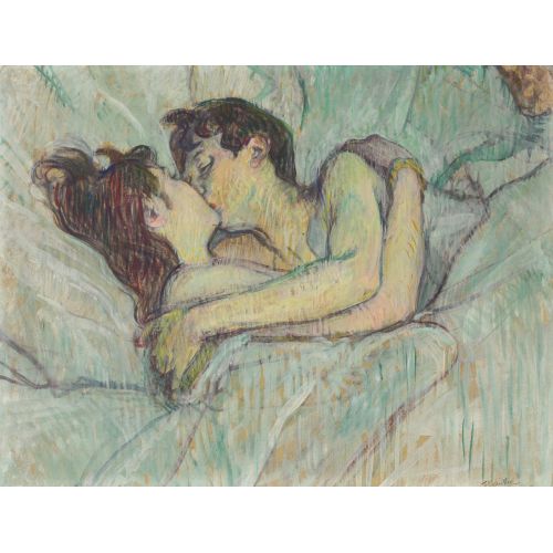 Henri De Toulouse Lautrec Yatakta Öpücük Henri De Toulouse Lautrec Yatakta Öpücük