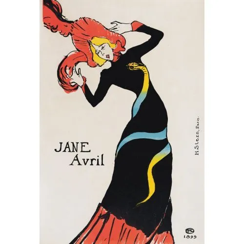 Henri De Toulouse Lautrec Jane Avril Iıı Post Empresyonizm Henri De Toulouse Lautrec Jane Avril Iıı Post Empresyonizm Sanat Akımları Kanvas Efektli Tablo, Resim Kağıdı Baskısı