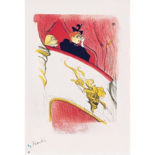 Henri De Toulouse Lautrec Altın Mascaronlu Loca Henri De Toulouse Lautrec Altın Mascaronlu Loca